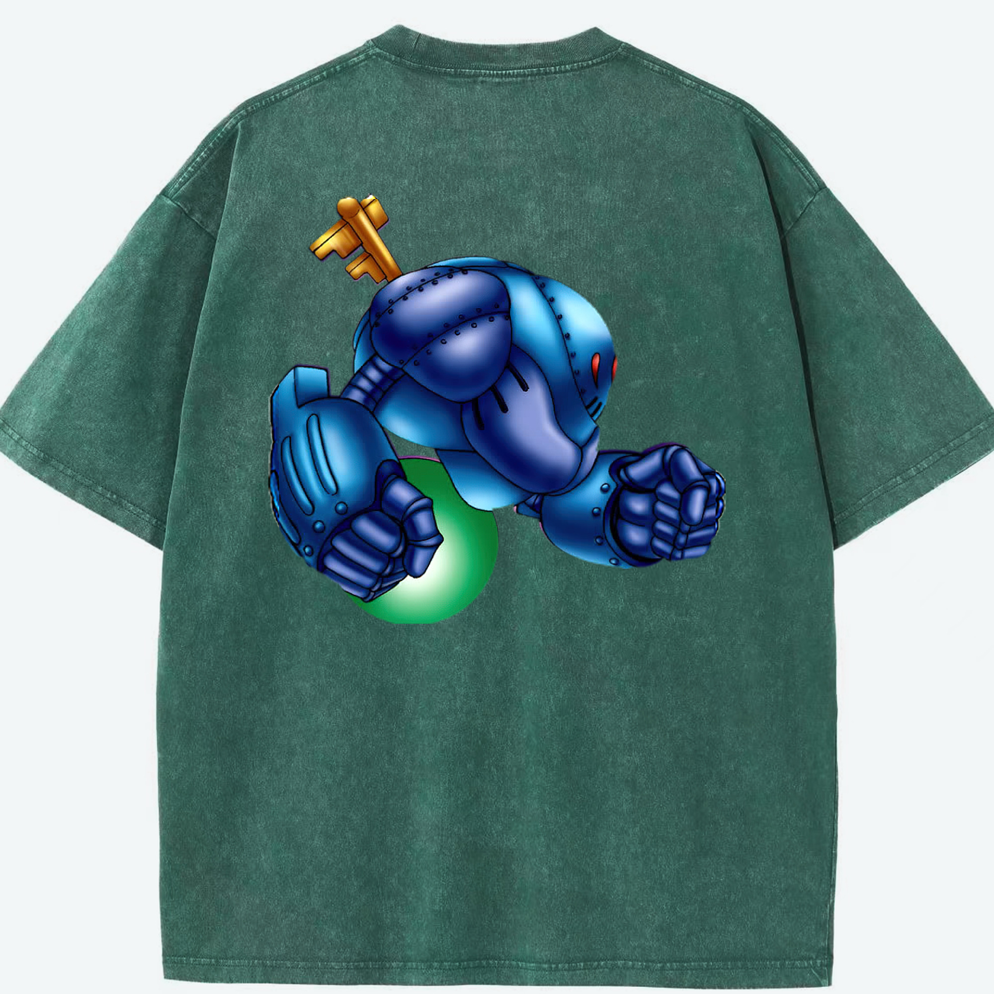 （画像用） 遊☆戯☆王 Yu-Gi-Oh! 綿100% ヴィンテージ風 半袖Tシャツ（背面プリント）